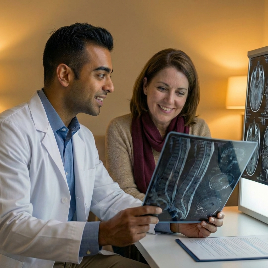 New Jersey MRI Review A spine specialist in New Jersey performing and MRI Review